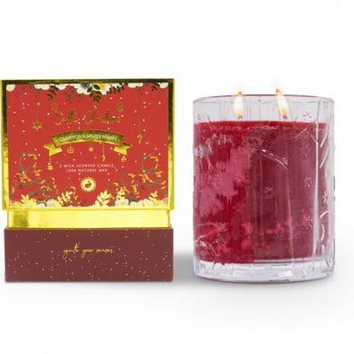 Celtic Candles Cinnamon and Winter Berries Double Wick Candle