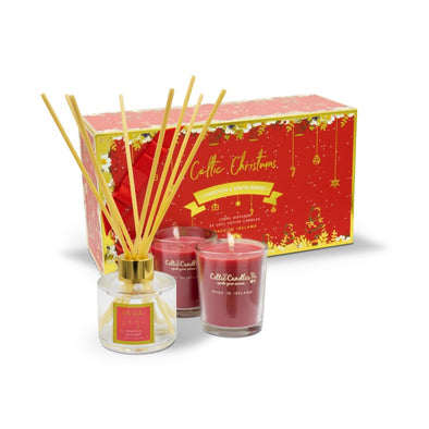 Celtic Candles Cinnamon & Winter Berries Mini Gift Set