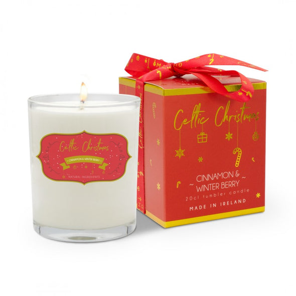 Celtic Candles Cinnamon and Winter Berries 20cl Candle