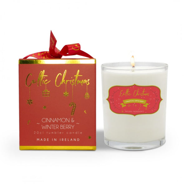 Celtic Candles Cinnamon and Winter Berries 20cl Candle