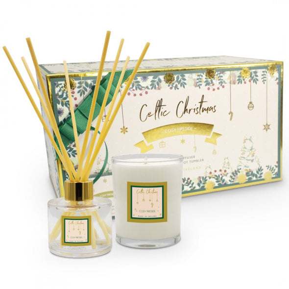 Celtic Candles Cosy Fireside Mini  Gift Set