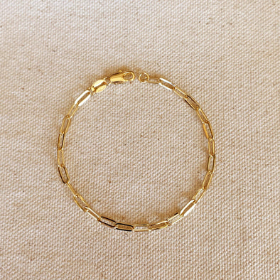GoldFi - 18k Gold Filled Short Link Paperclip Bracelet