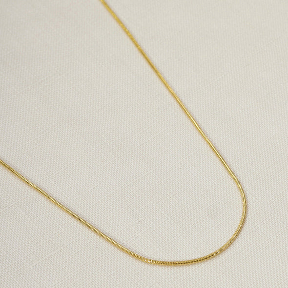 GoldFi Gold Filled Round Snake Chain Necklace