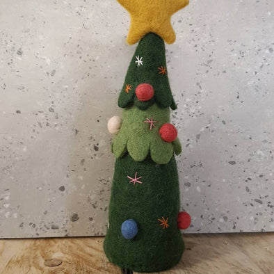 Cool Trade Winds Felt Christmas Tree