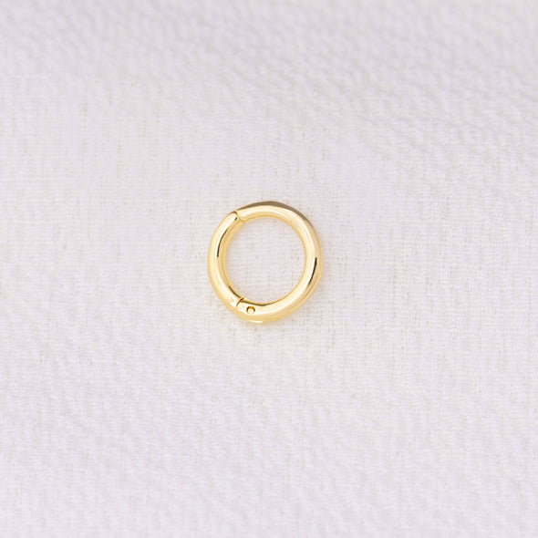 GoldFi Mini Seamless Clicker Hoop Earrings