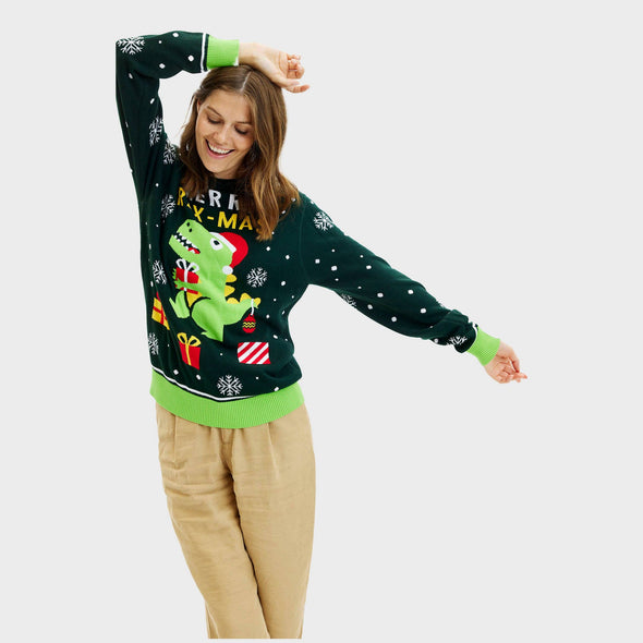 Happy Seasons Women's Sweet Christmas dino