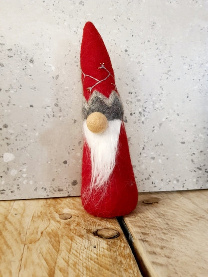 Cool Trade Winds Felt Nisse Tomte Red Gonk