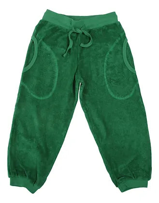 DUNS Juniper Green Terry Trousers