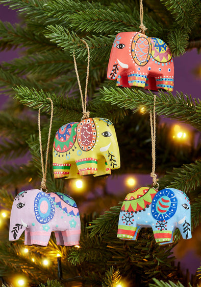 Namaste Hand Carved & Painted Wooden Elephant