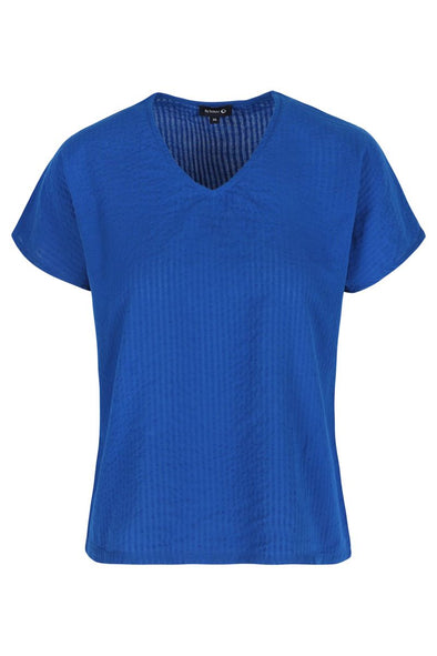 Lily-Balou Snorkel Blue Eliana Organic Cotton Short Sleeved Top