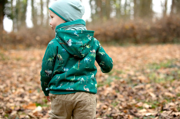 Enfant Terrible Dino Print Organic Cotton Hoodie