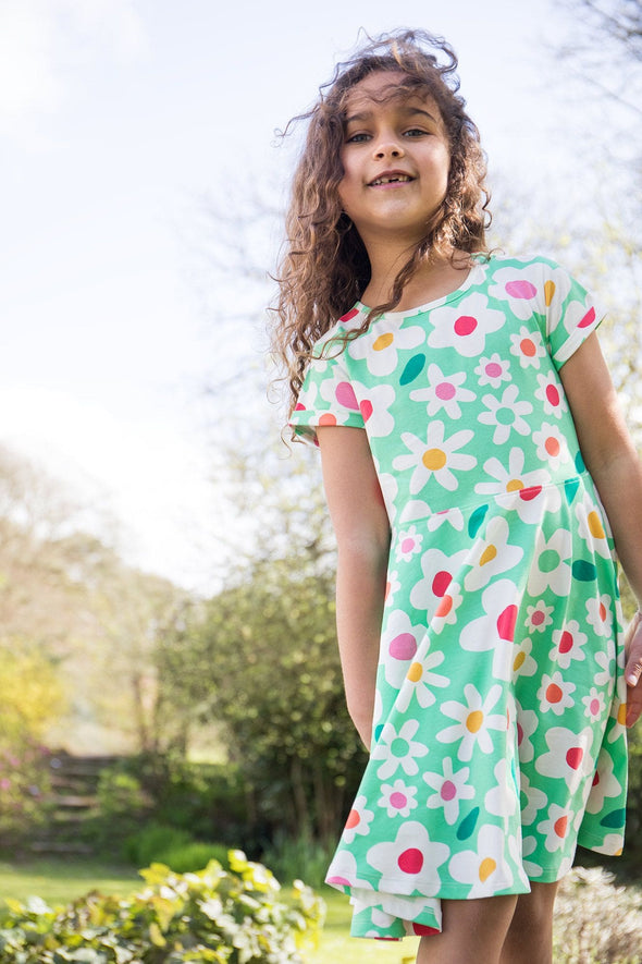 Frugi Daisy Field Spring Skater Dress