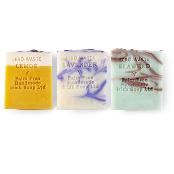 Palm Free Irish Soap Gift Pack of 3 Handmade Soaps