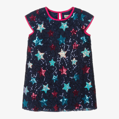 Hatley Starry Sky Cap Sleeve Party Dress