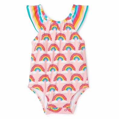 Hatley Magical Rainbows Baby Ruffle Swimsuit