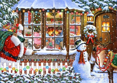 Bigjigs House of Puzzles With Love From Santa  1000 Piece Jigsaw
