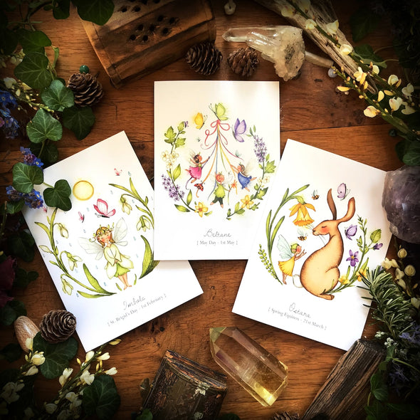 Burren Flower Fairies Celtic Festivals Card Set