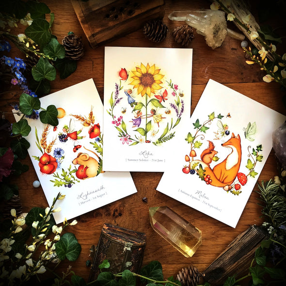 Burren Flower Fairies Celtic Festivals Card Set