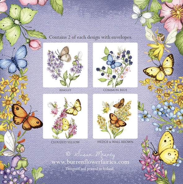 Burren Flower Fairies Butterflies Mixed Box of Notecards