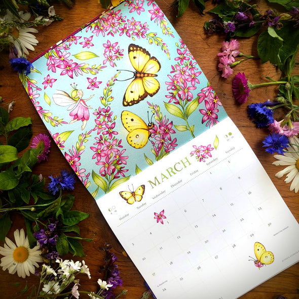 Burren Flower Fairies Wild Butterflies Calendar 2025