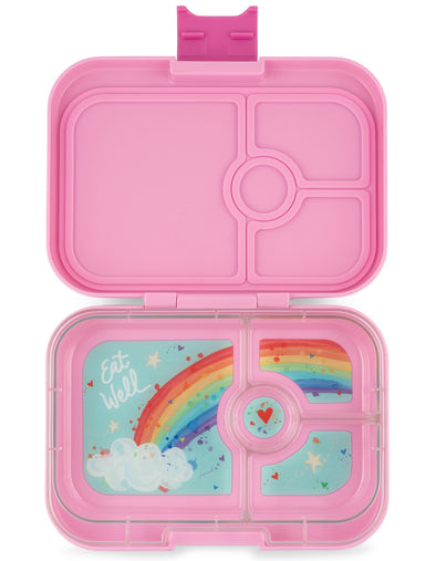 Yumbox Panino Power Pink Lunchbox with Rainbow Tray