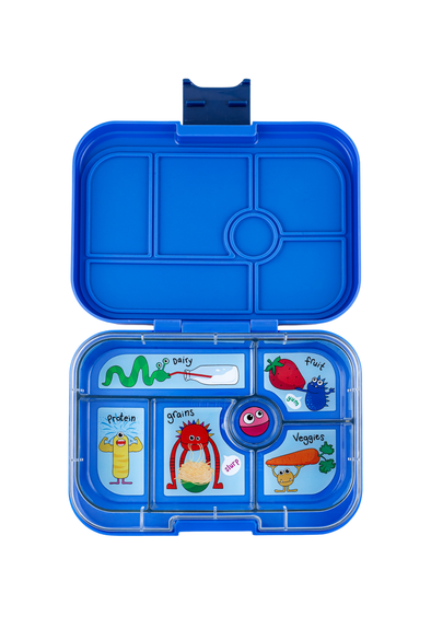 Yumbox Original Surf Blue Lunchbox with Funny Monsters Tray