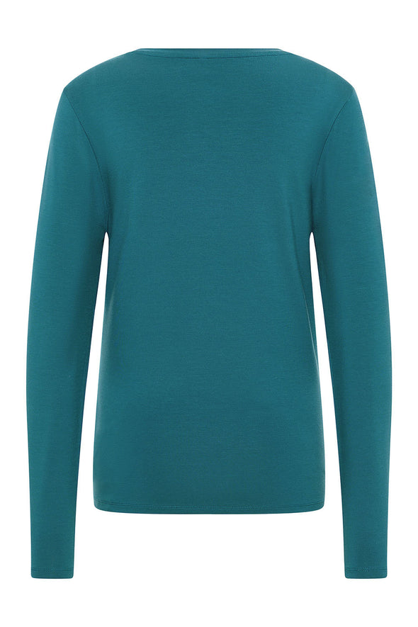 Tranquillo Bermuda Blue Tencel Long Sleeved Top