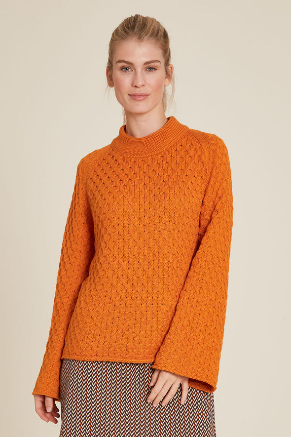 Tranquillo Dark Peach Organic Cotton Chunky Jumper