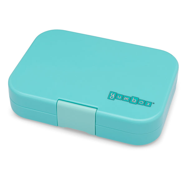 Yumbox Panino Misty Aqua Lunchbox with Rainbow Tray