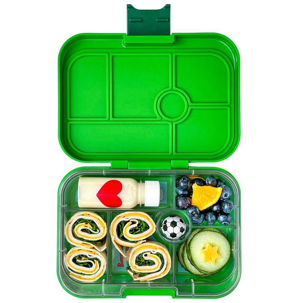 Yumbox Original Jurassic Green Lunchbox with Funny Monsters Tray