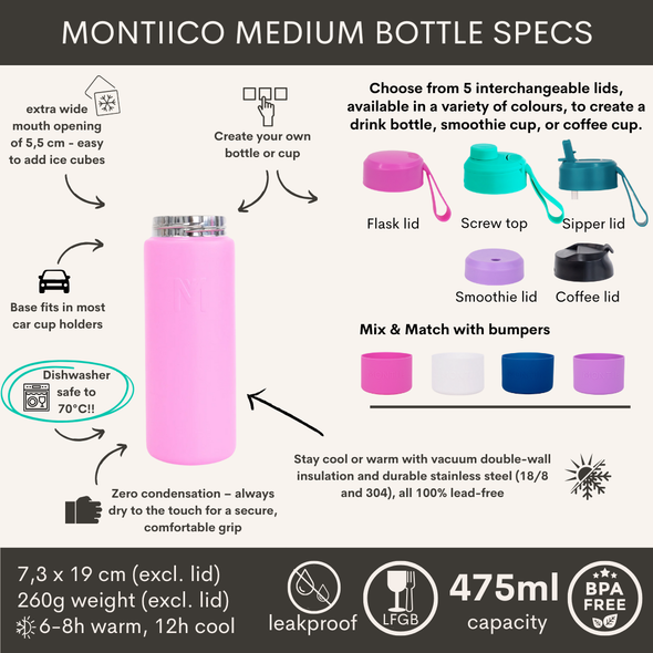 MontiiCo Floss Medium Fusion Universal Insulated Base 475ml