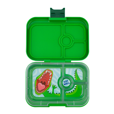 Yumbox Panino Jurassic Green Lunchbox with Dinosaur Tray