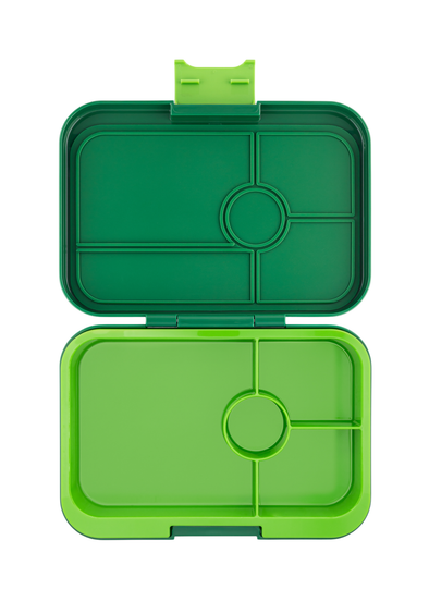 Yumbox Tapas 4 Compartment Palm Green LunchBox with Lime Tray