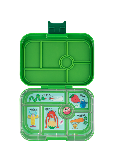 Yumbox Original Jurassic Green Lunchbox with Funny Monsters Tray
