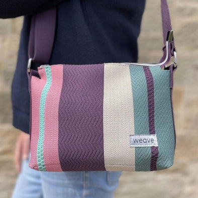 Earth Squared Weave Stripe Crossbody Bag