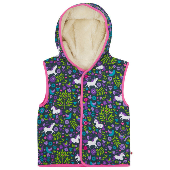 Piccalilly Unicorn Sherpa-Lined Gilet