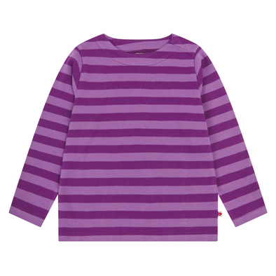 Piccalilly Purple Stripes Long Sleeved Top