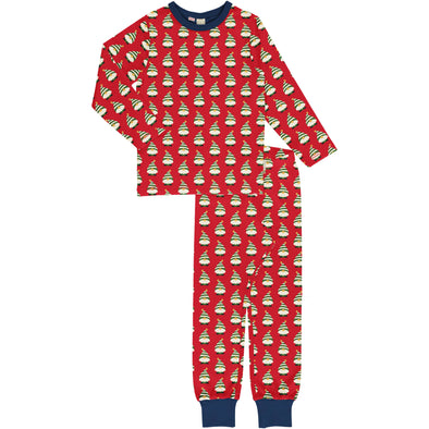 Maxomorra Swedish Santa Long Sleeved Pyjamas - Adult