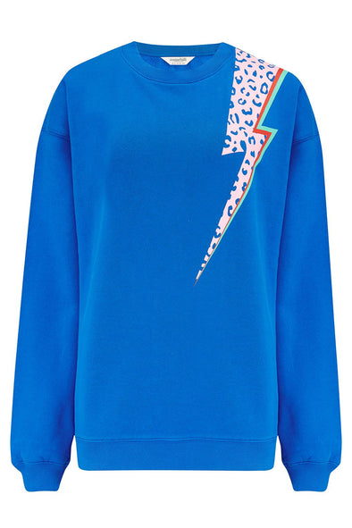 Sugarhill Brighton Blue Wild Lightning Flash Noah Sweatshirt