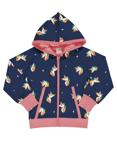 Maxomorra Unicorn Lined Zip Hoodie