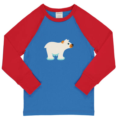 Maxomorra Ice Bear Organic Cotton Single Print  Long Sleeved Top