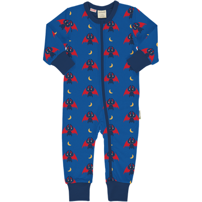 Maxomorra Bat Organic Cotton Long Sleeved Sleepsuit