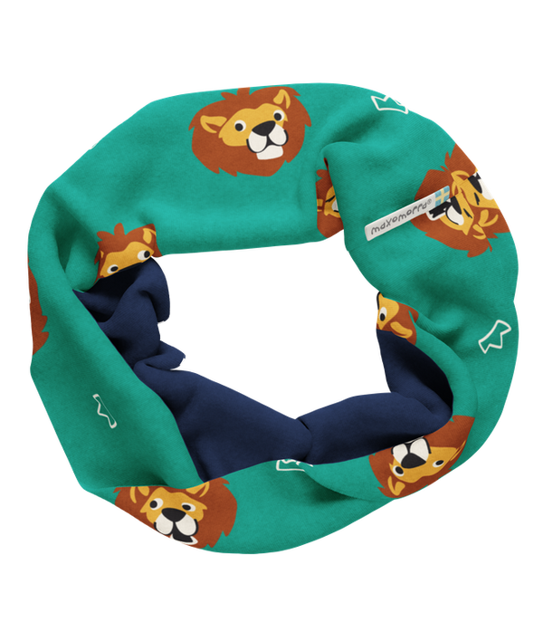 Maxomorra Lion Lined Tube Scarf