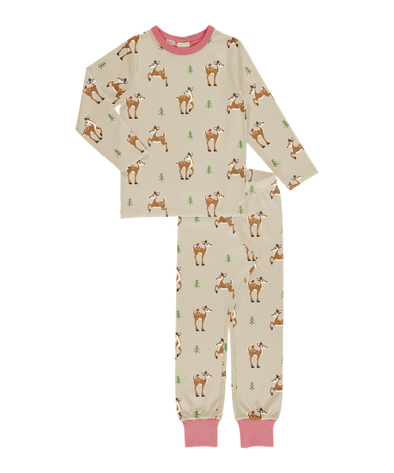 Maxomorra Fawn Long Sleeved Pyjamas