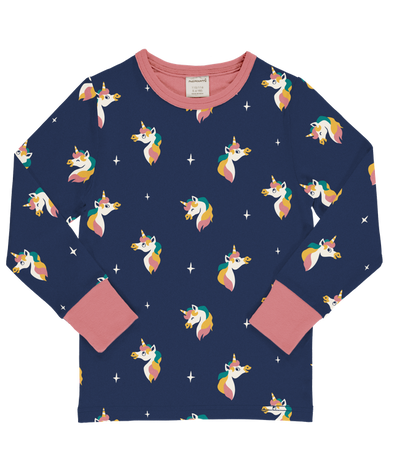 Maxomorra Unicorn Organic Cotton Long Sleeved Top