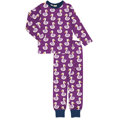 Maxomorra Pick & Mix Swan Long Sleeved Pyjamas