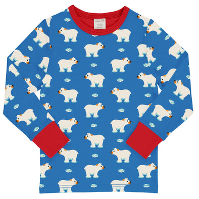 Maxomorra Ice Bear Organic Cotton Long Sleeved Top