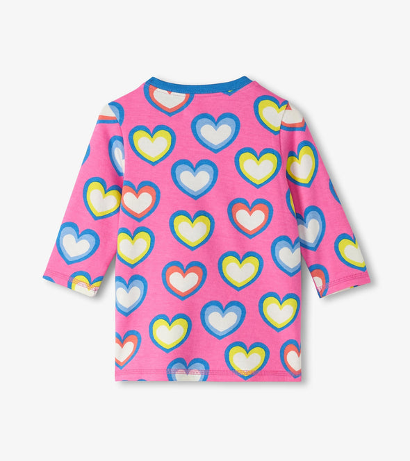 Hatley Big Groovy Hearts Terry Dress