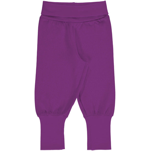 Maxomorra Violet Cotton Rib Pants