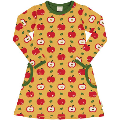 Maxomorra Classic Apple Long Sleeved Dress